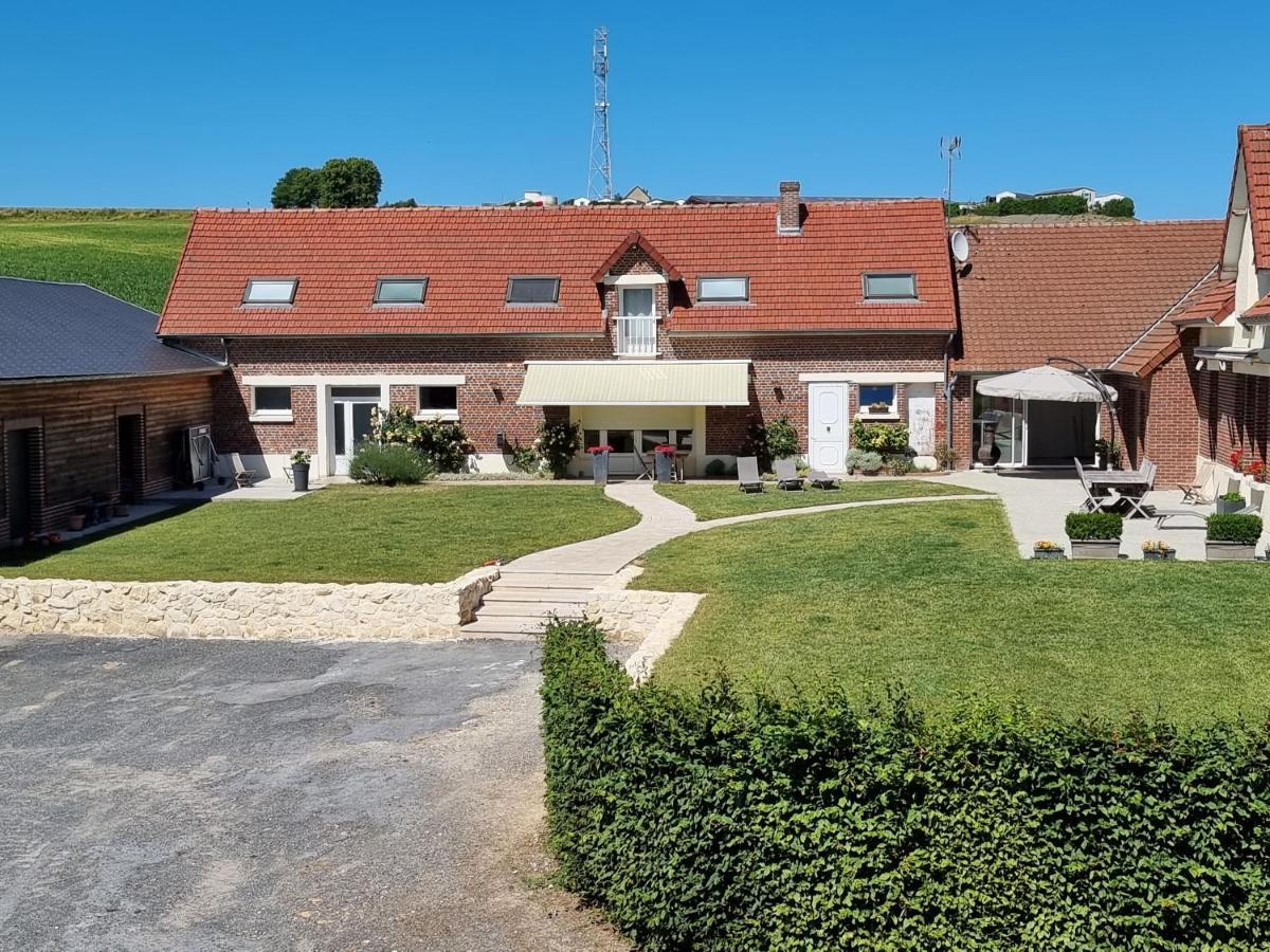 Le Pre Fleuri Bed and Breakfast Curlu Buitenkant foto